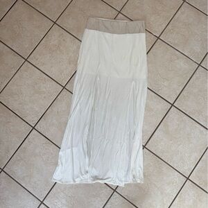 Liberty Garden Free People fairy coquette girl suede double slit maxi skirt S M